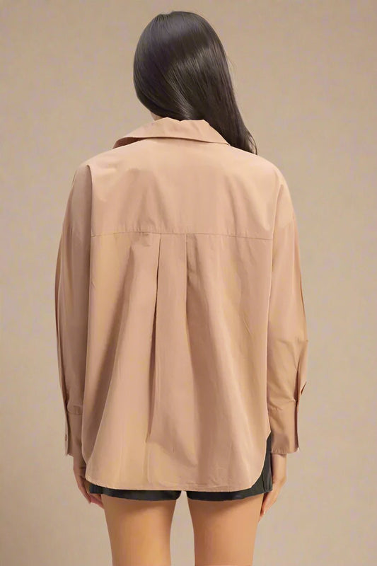 HYFVE - Mocha Taupe Button - Up Shirt