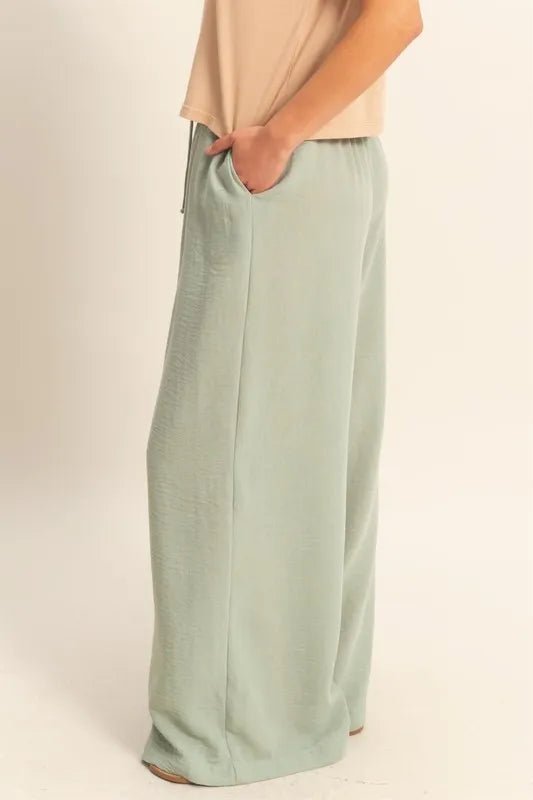 HYFVE - Sage Dune Drawstring Wide - Leg Pants