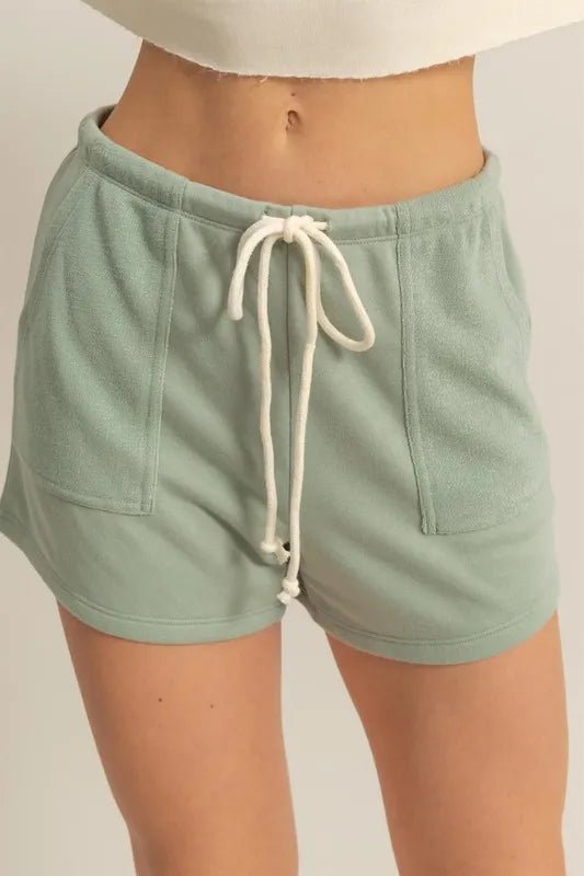 HYFVE - Sage Fleece Drawstring Lounge Shorts