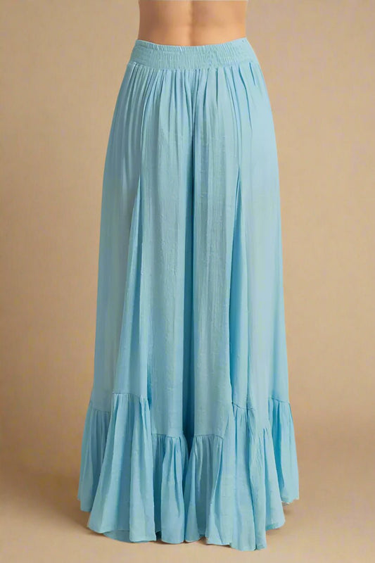 HYFVE - Sky Blue Gauze Palazzo Pants