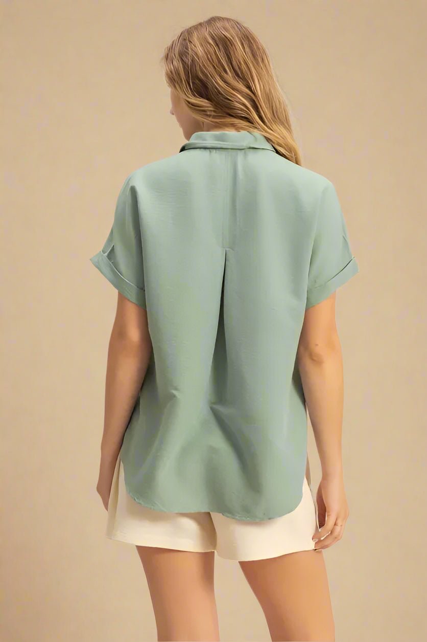 HYFVE - Soft Sage Button Down Shirt