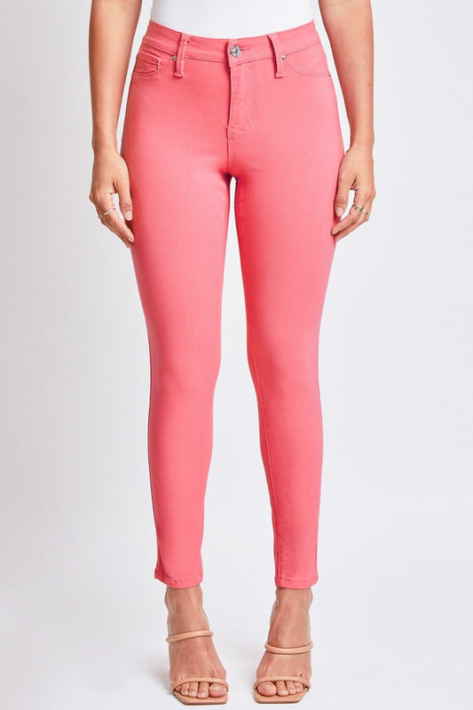 Hyperstretch Mid-Rise Skinny Jeans in Shell PinkJeansYMI Jeanswear