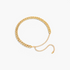Beach Rose Co. gold-tone adjustable aluminum curb chain belt with a delicate extender chain.
