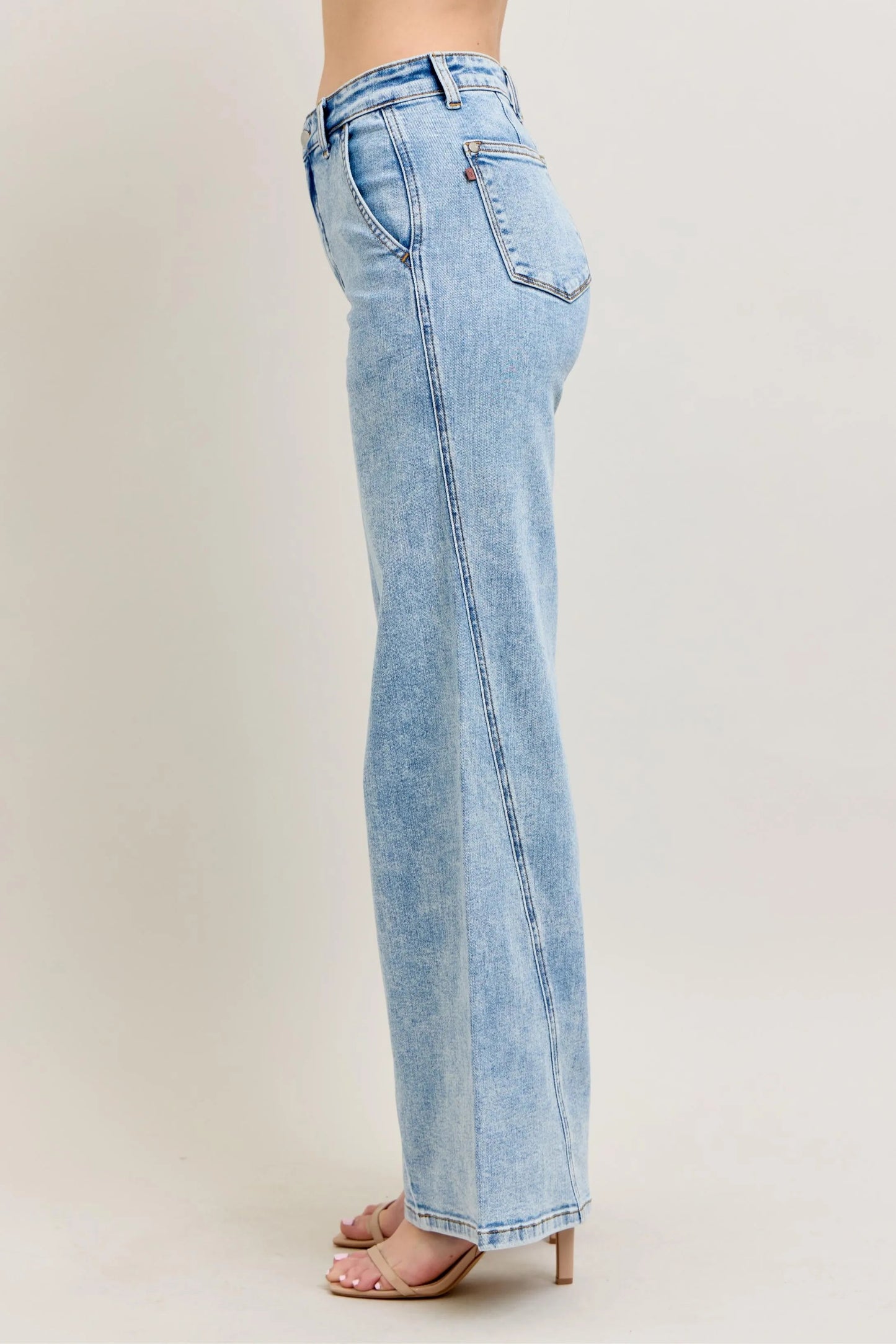 Judy Blue - Acid Wash High Rise Wide Leg Jeans