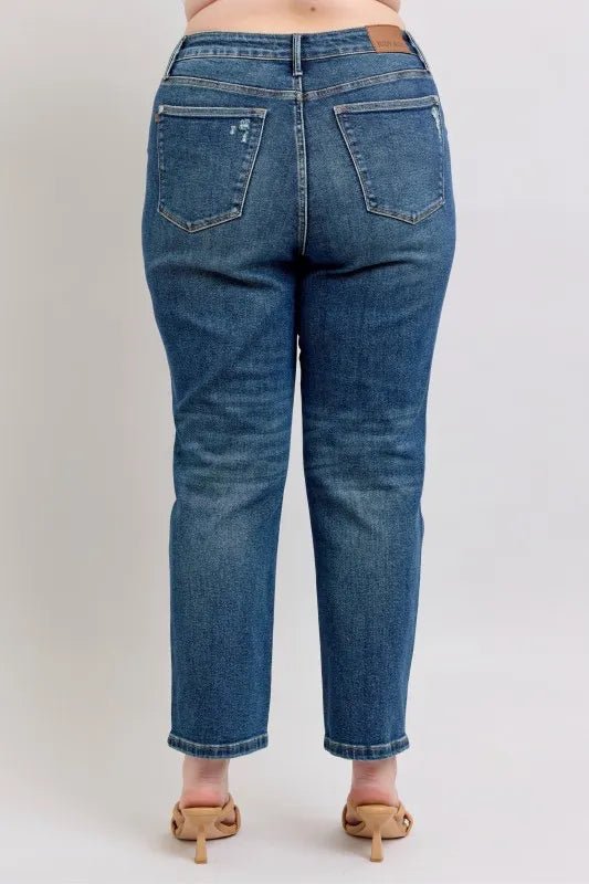 Judy Blue - Dark Wash High Rise Straight Leg Jeans