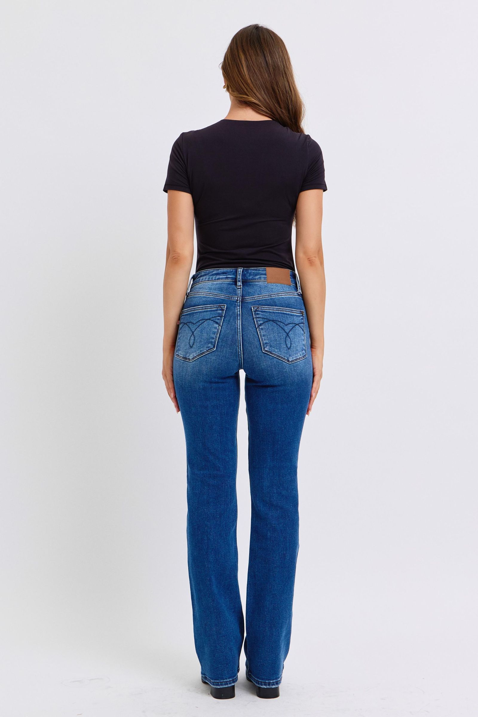 Judy Blue - Dark Wash Mid Rise Bootcut Jeans