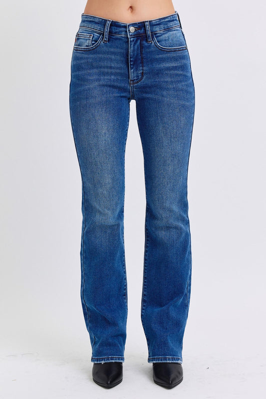 Judy Blue - Dark Wash Mid Rise Bootcut Jeans