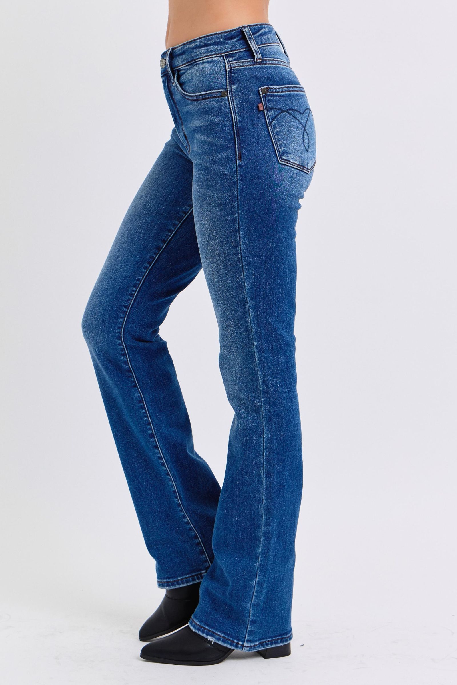 Judy Blue - Dark Wash Mid Rise Bootcut Jeans