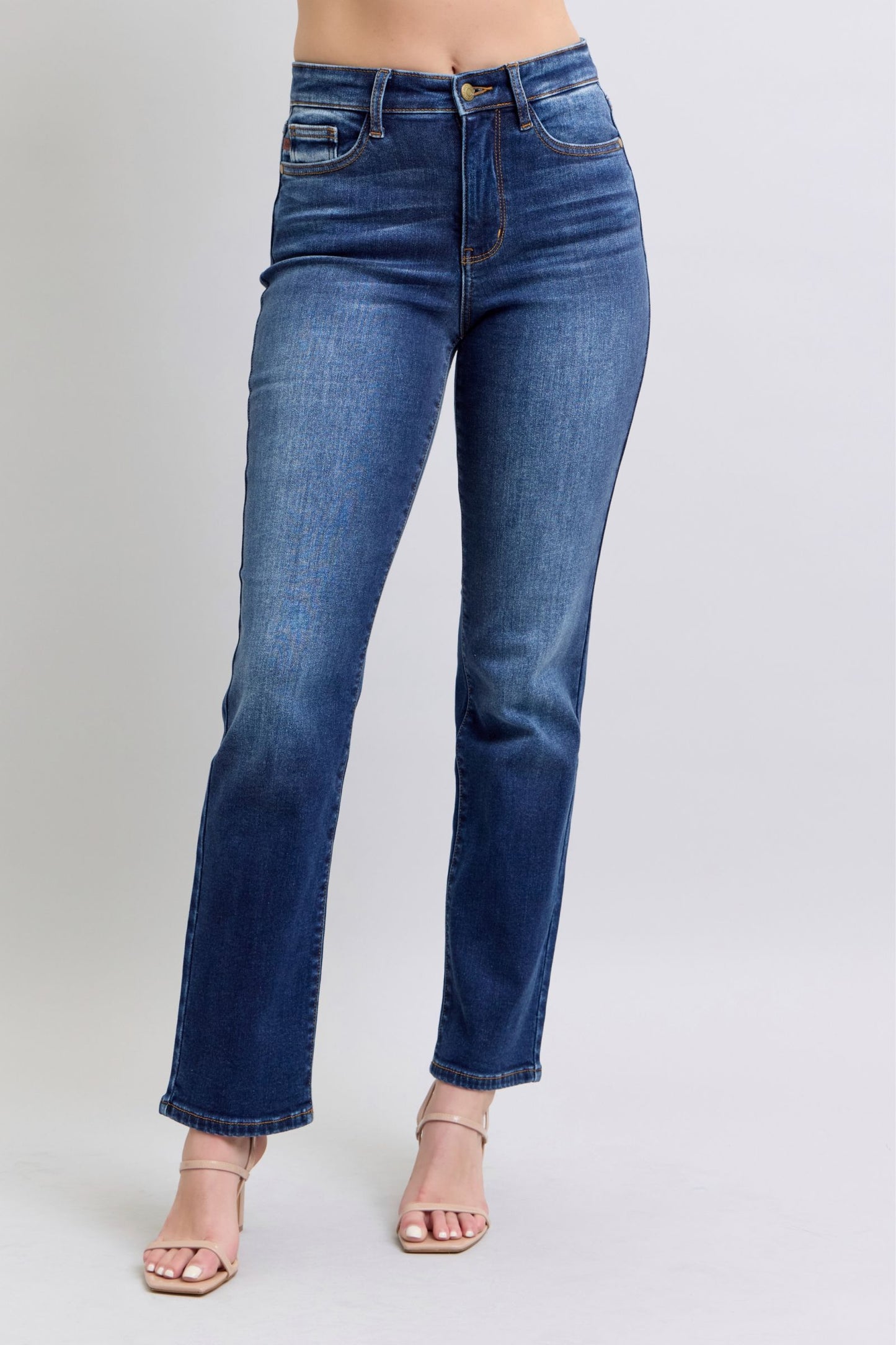 Judy Blue - Dark Wash Straight Leg Jeans