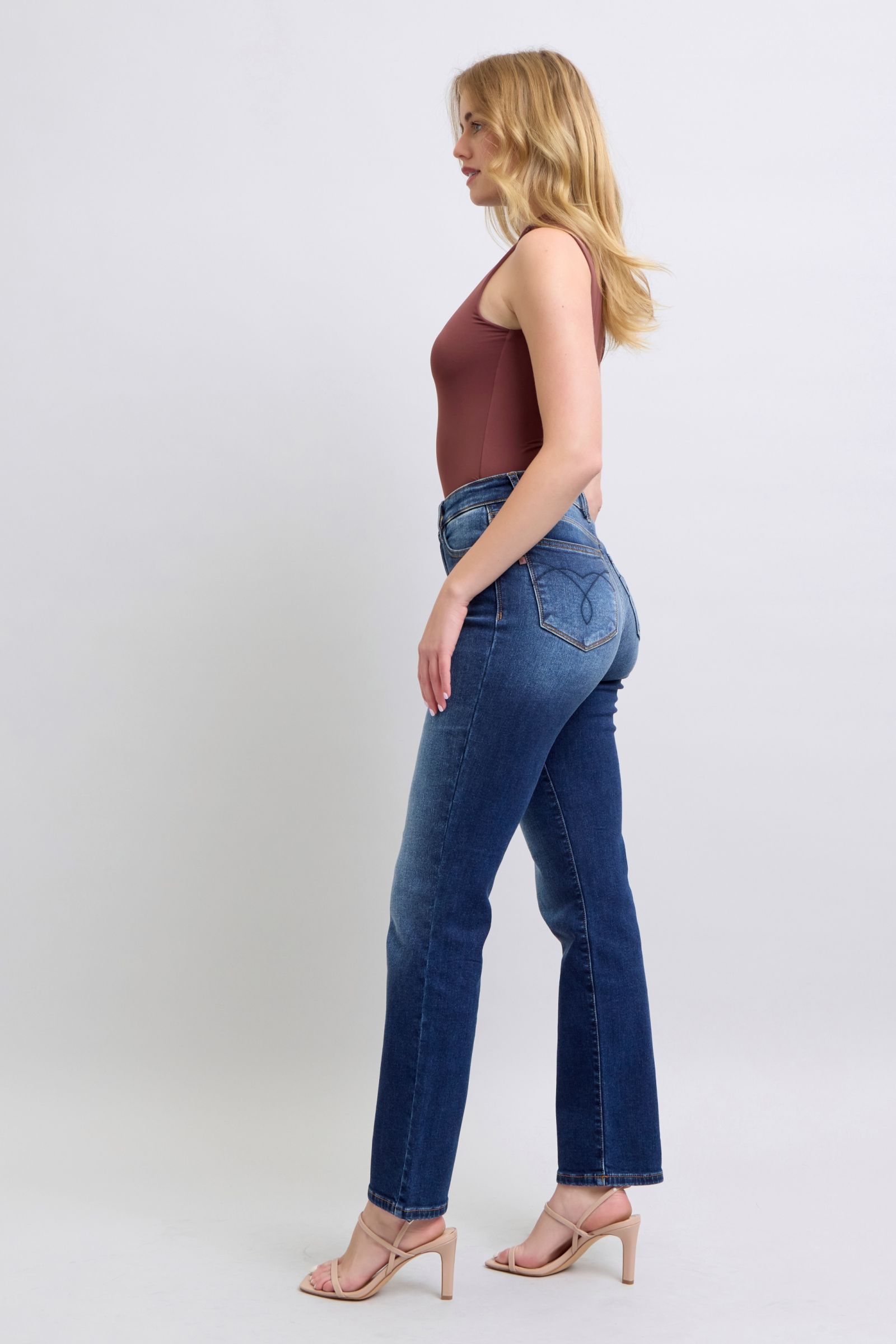 Judy Blue - Dark Wash Straight Leg Jeans