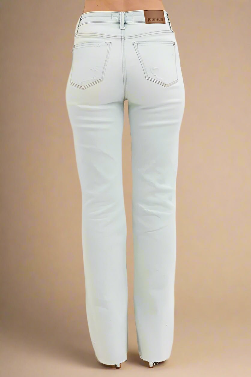 Judy Blue - Light Wash High Rise Distressed Bootcut Jeans