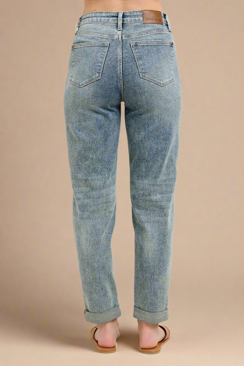 Judy Blue - Light Wash High Rise Straight Leg Jeans