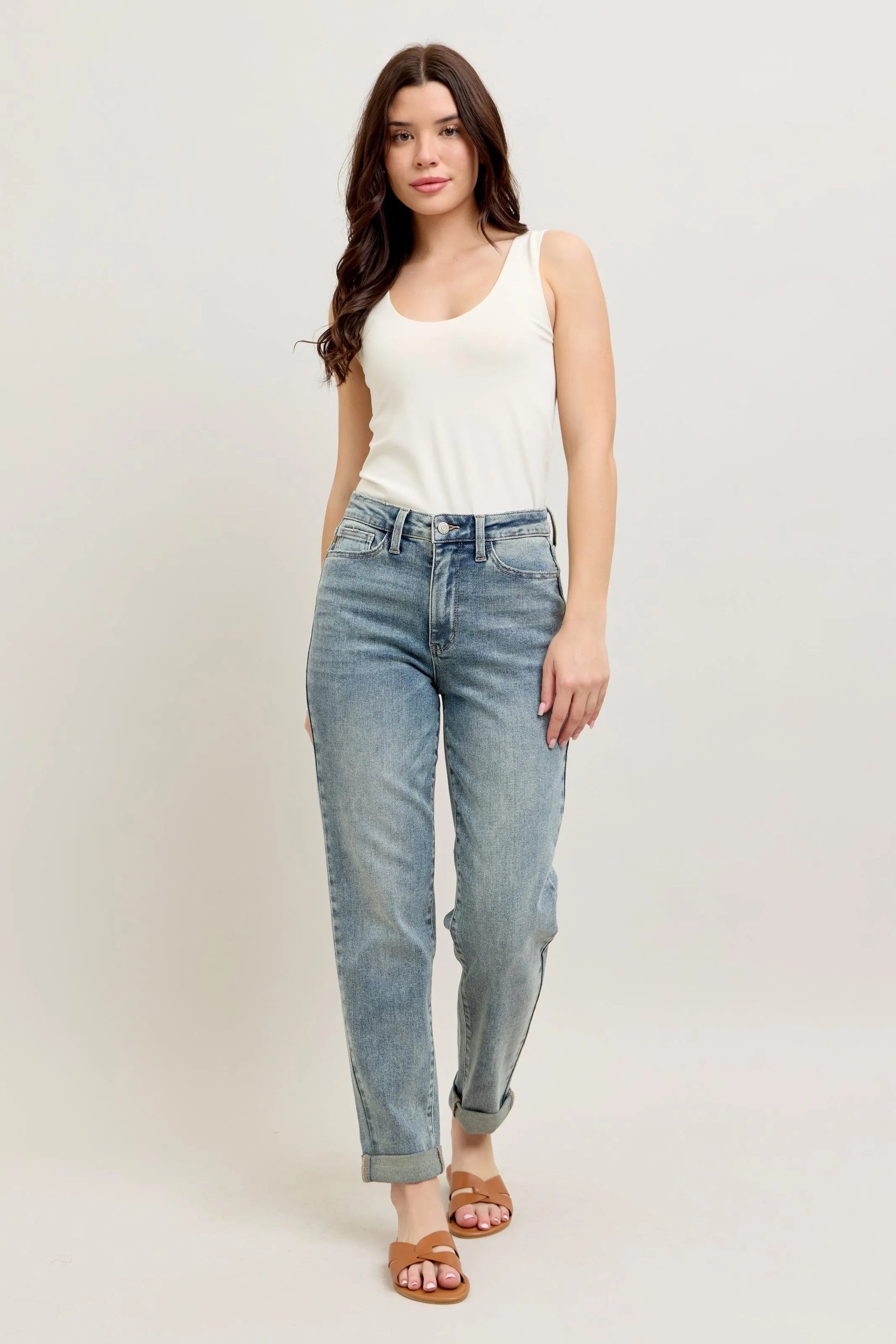 Judy Blue - Light Wash High Rise Straight Leg Jeans