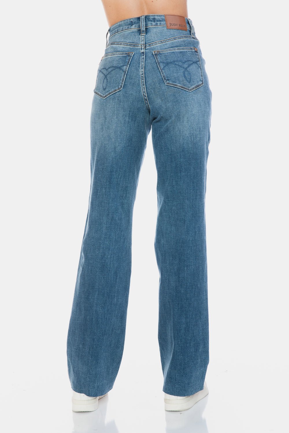 Judy Blue - Medium Wash Tummy Control Straight Leg Jeans