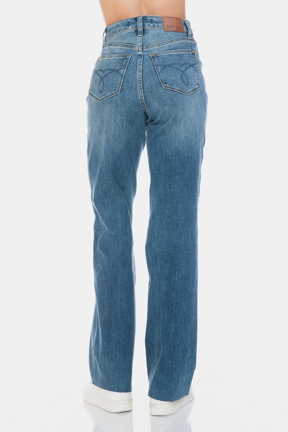 Judy Blue - Medium Wash Tummy Control Straight Leg Jeans