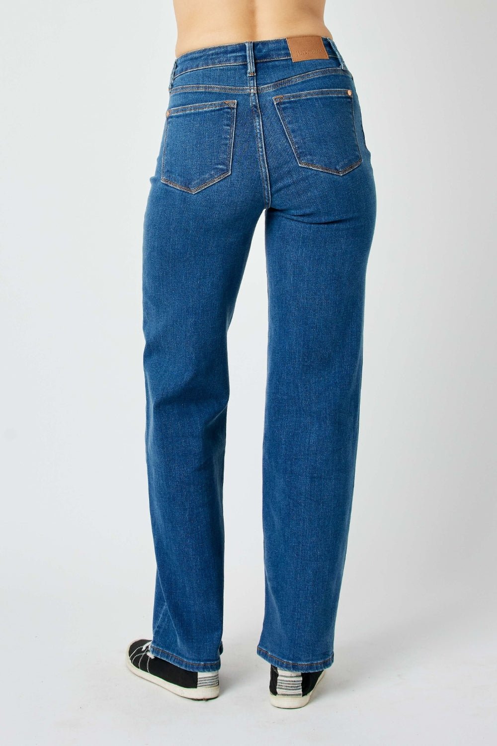 Judy BlueMedium Wash High Rise Straight Jeans