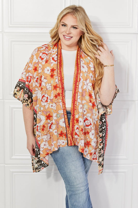 Justin Taylor - Cover - Up Kimono in Floral Peach