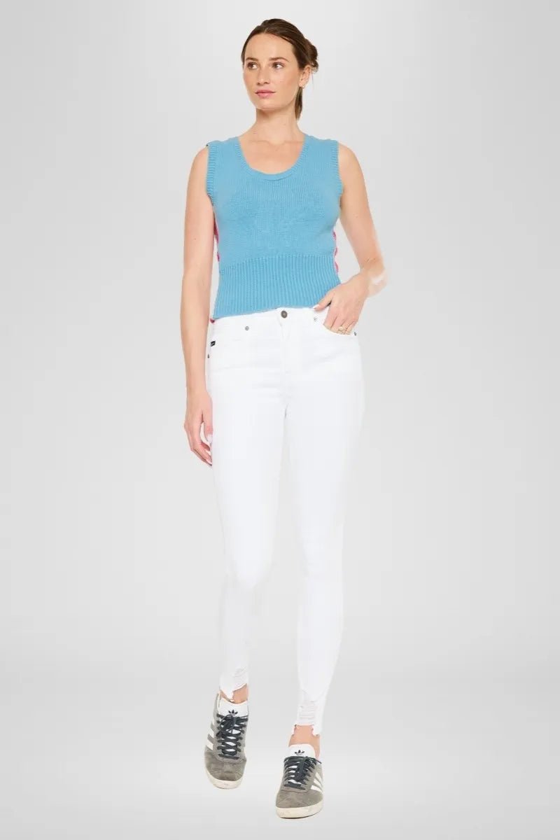 Kancan - High Rise Skinny Jeans in Crisp White