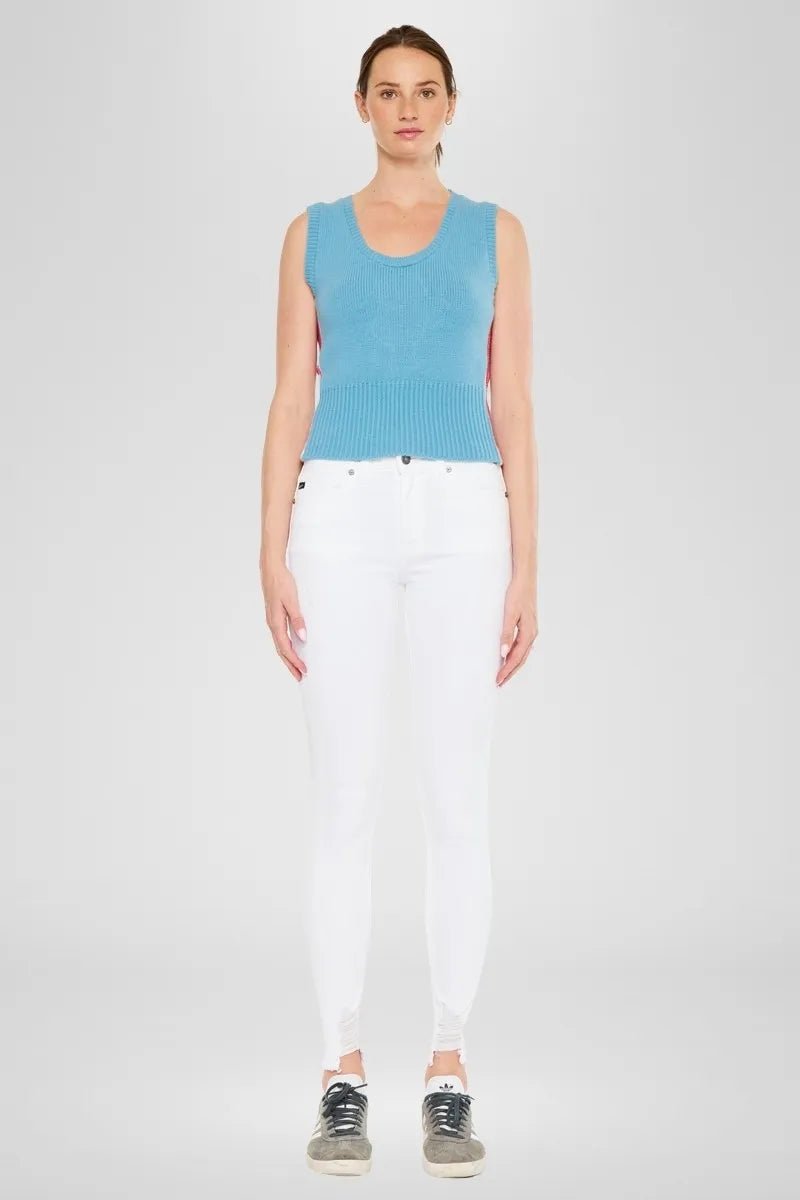 Kancan - High Rise Skinny Jeans in Crisp White