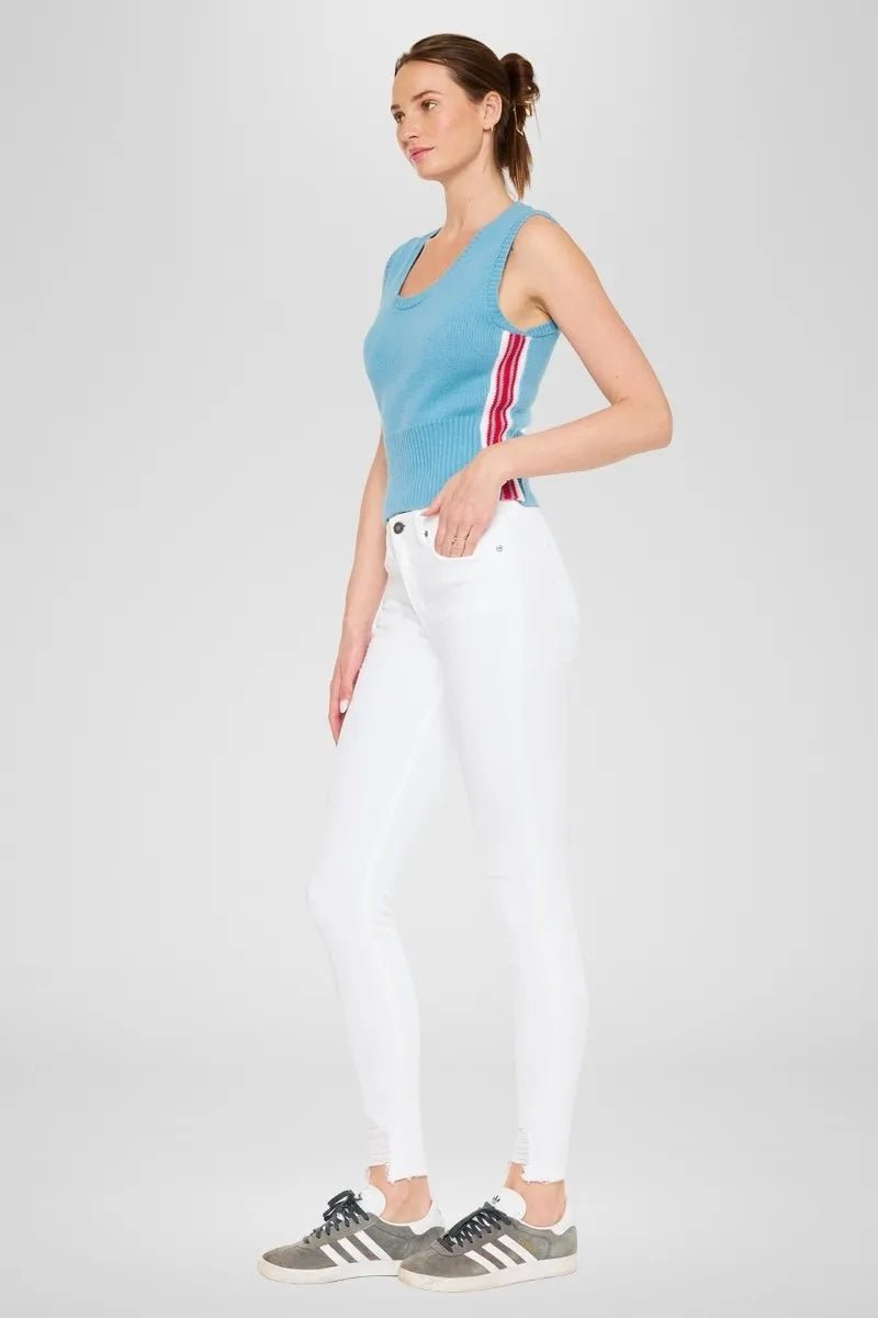 Kancan - High Rise Skinny Jeans in Crisp White