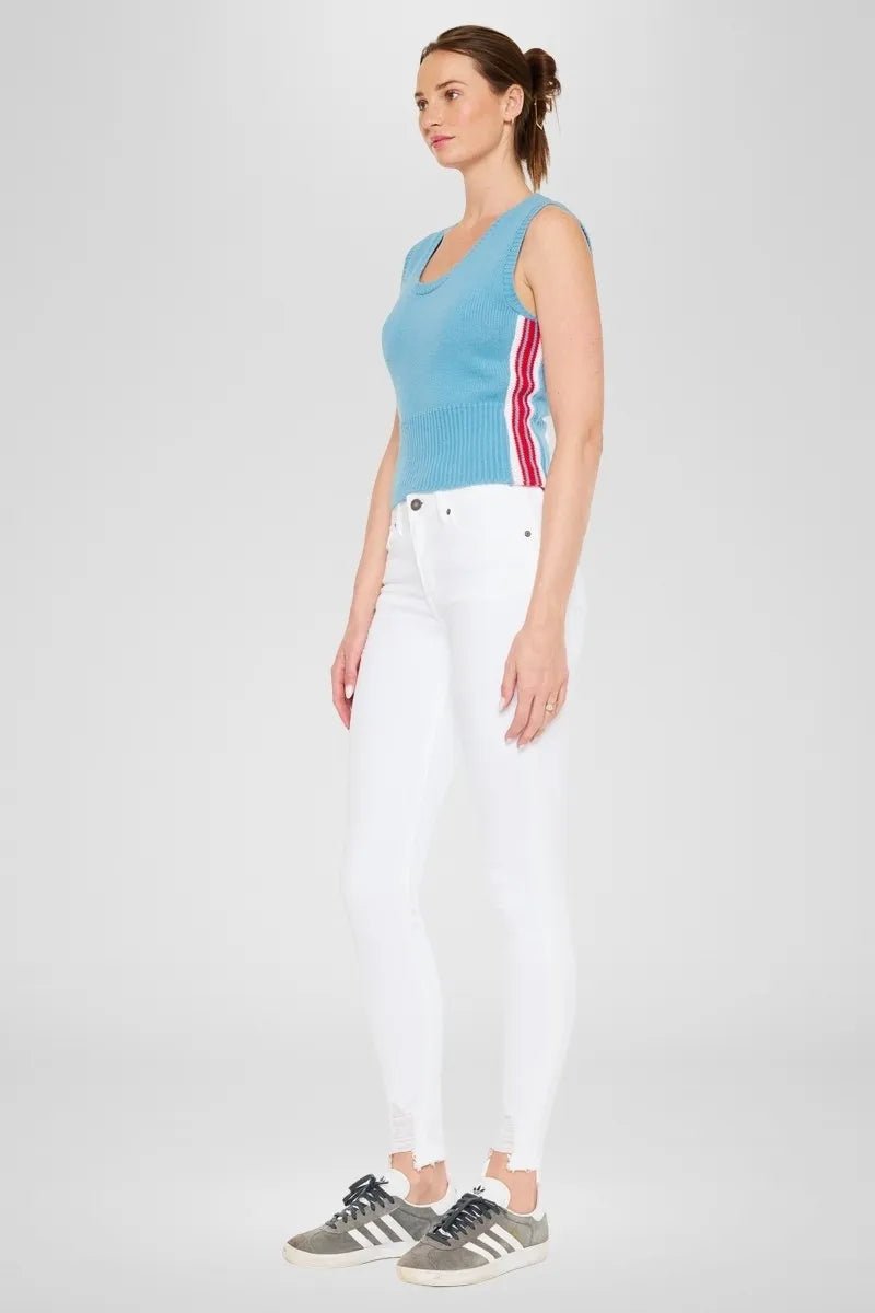 Kancan - High Rise Skinny Jeans in Crisp White