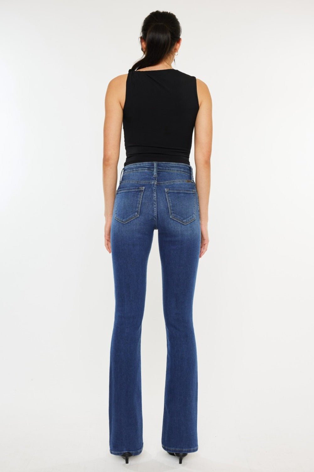 Kancan - Medium Wash High Rise Slim Bootcut Jeans