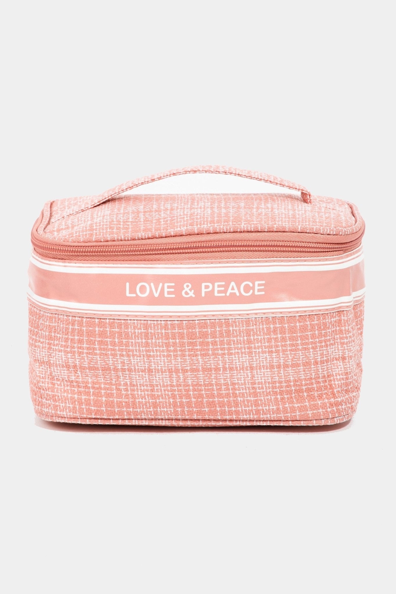 Love & Peace Top Handle Cosmetics CaseCosmetic BagFame