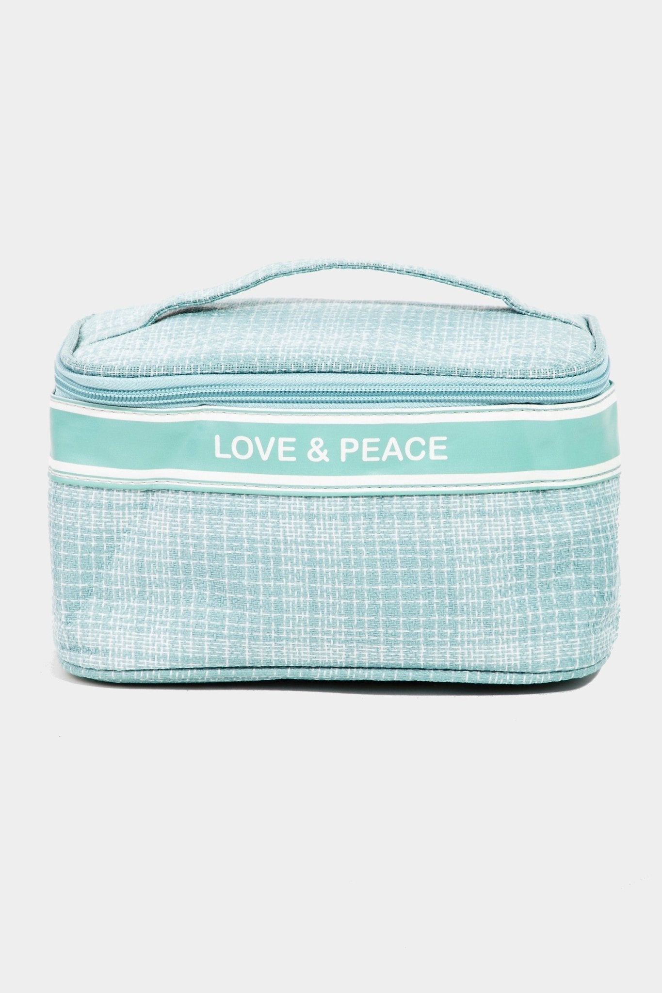 Love & Peace Top Handle Cosmetics CaseCosmetic BagFame