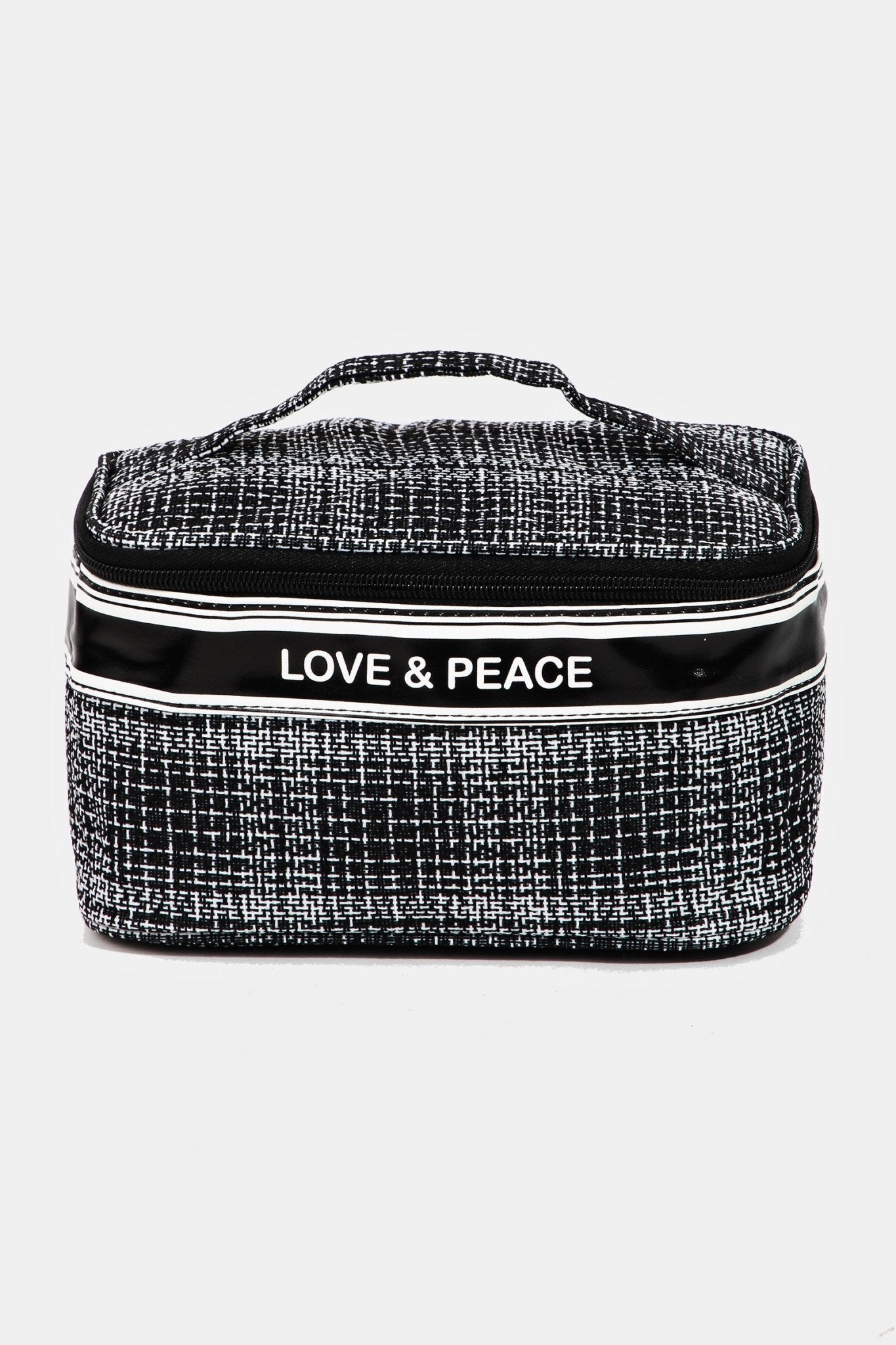 Love & Peace Top Handle Cosmetics CaseCosmetic BagFame