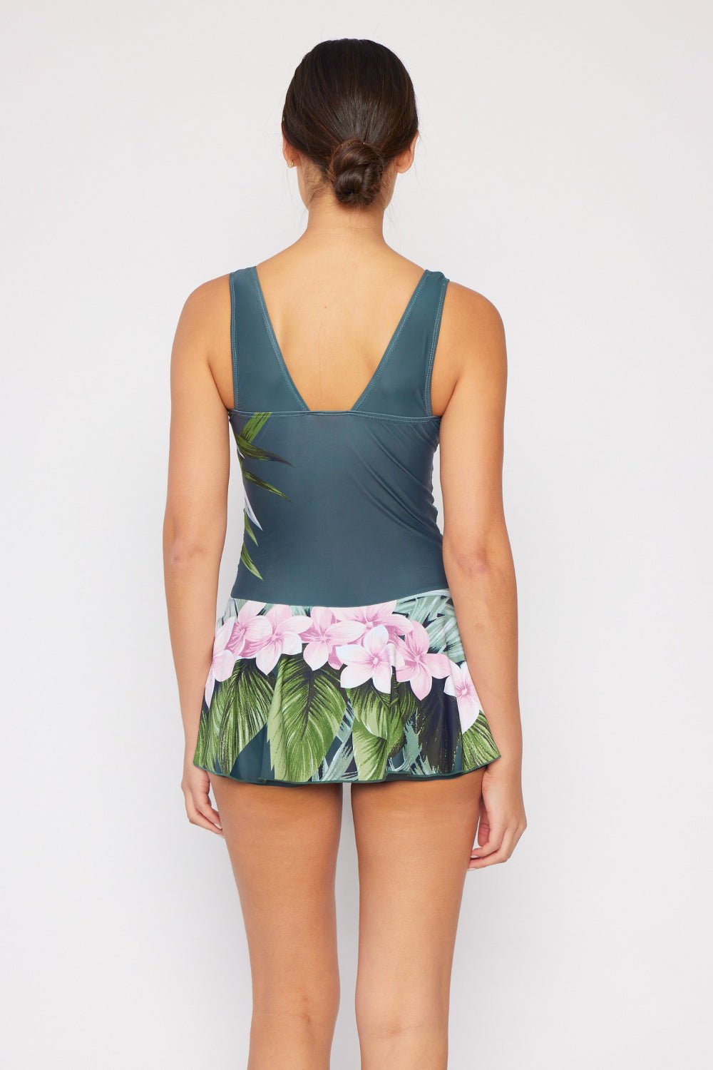 Marina West Swim - One - Piece Swim Dress in Aloha Forest