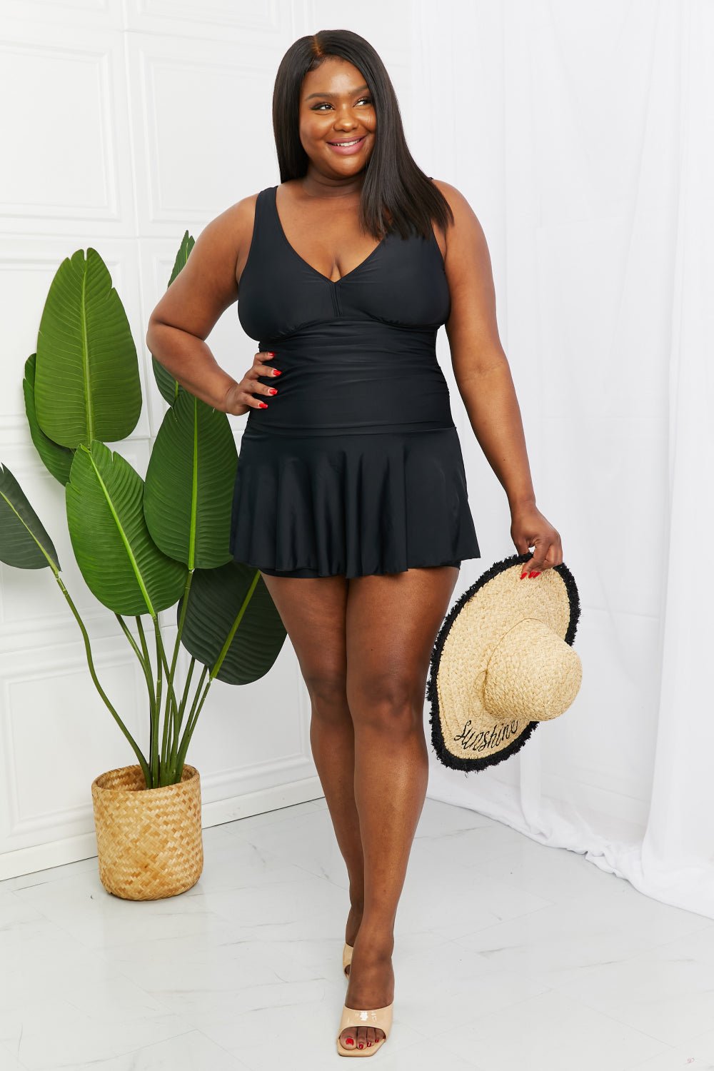 Marina West Swim - Swim Dress in Black