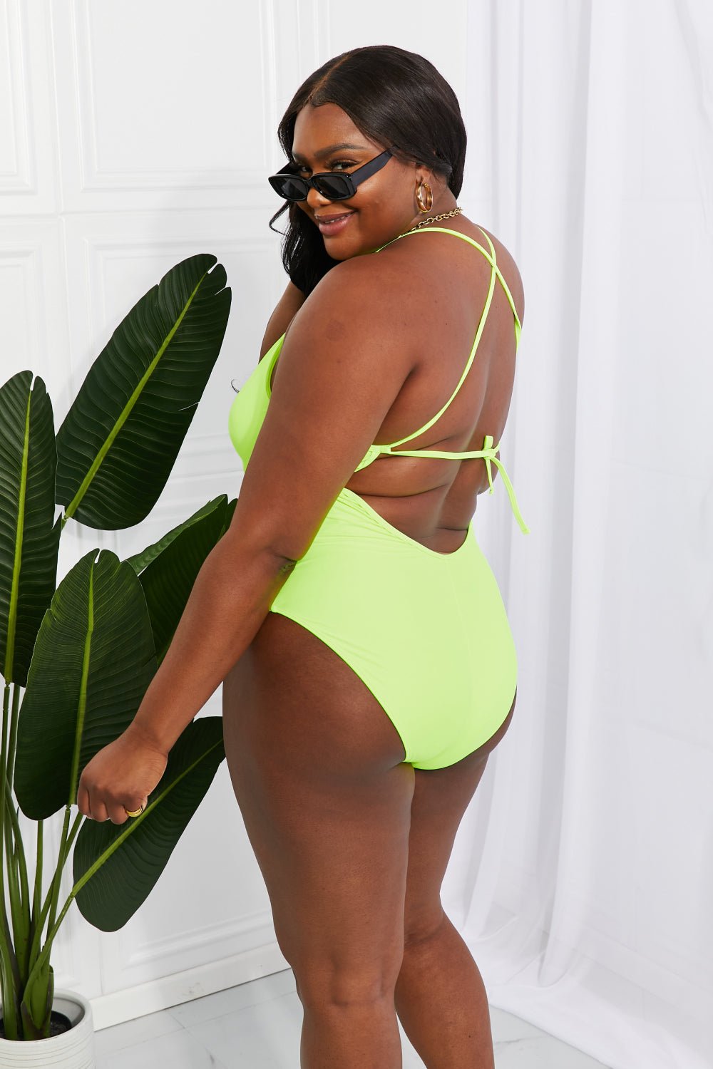 Marina West SwimOne - Piece Swimsuit in Neon Yellow