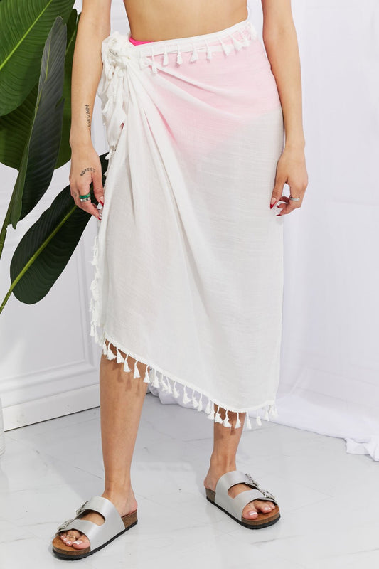 Marina West SwimTassel Wrap Cover - Up in White