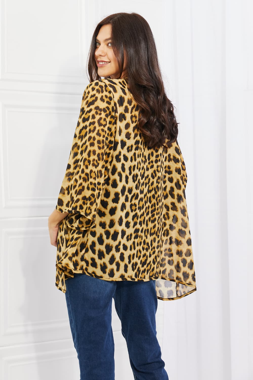 Melody - Leopard Print Chiffon Kimono