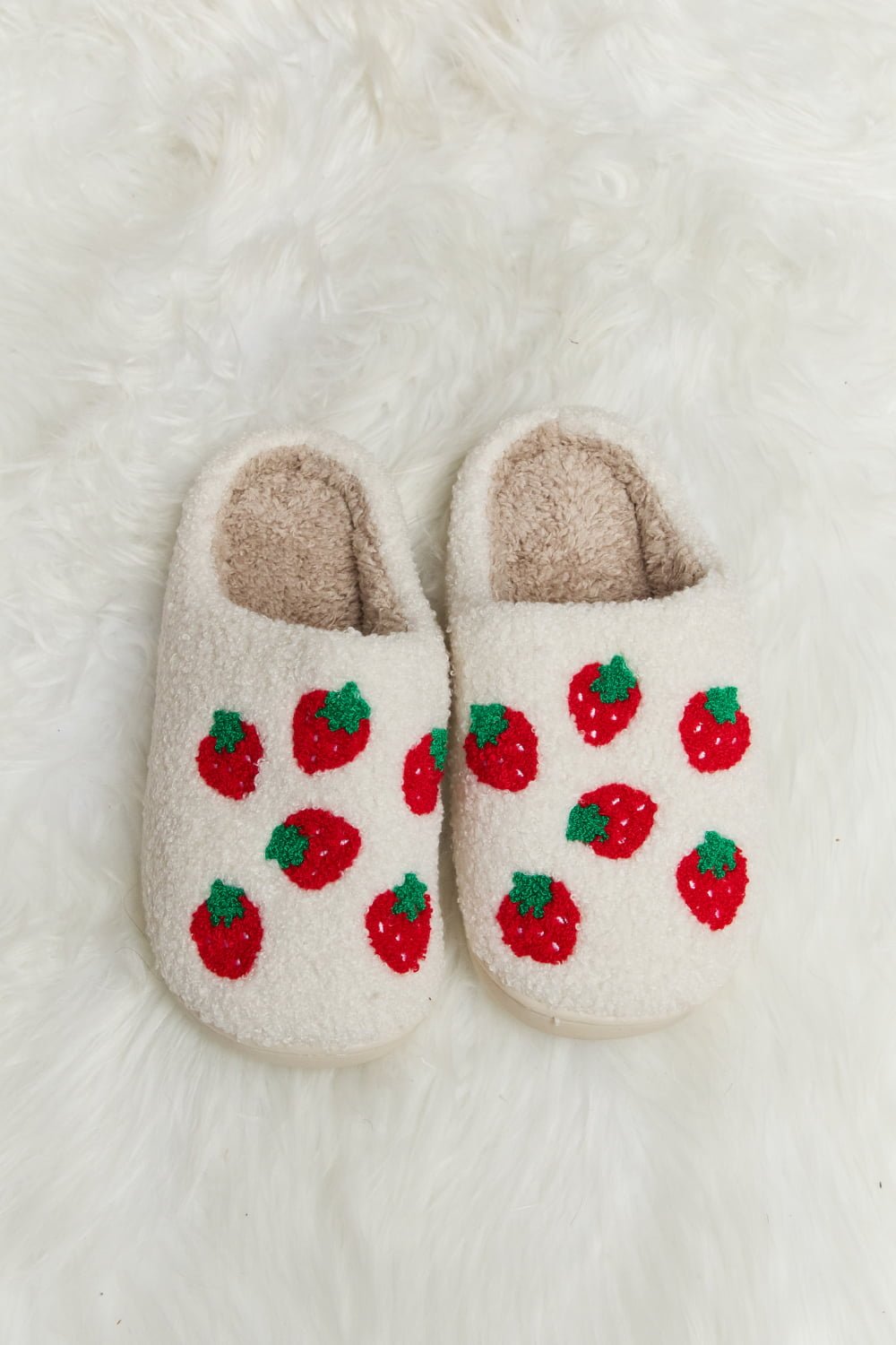 Melody - Printed Plush Slide Slippers