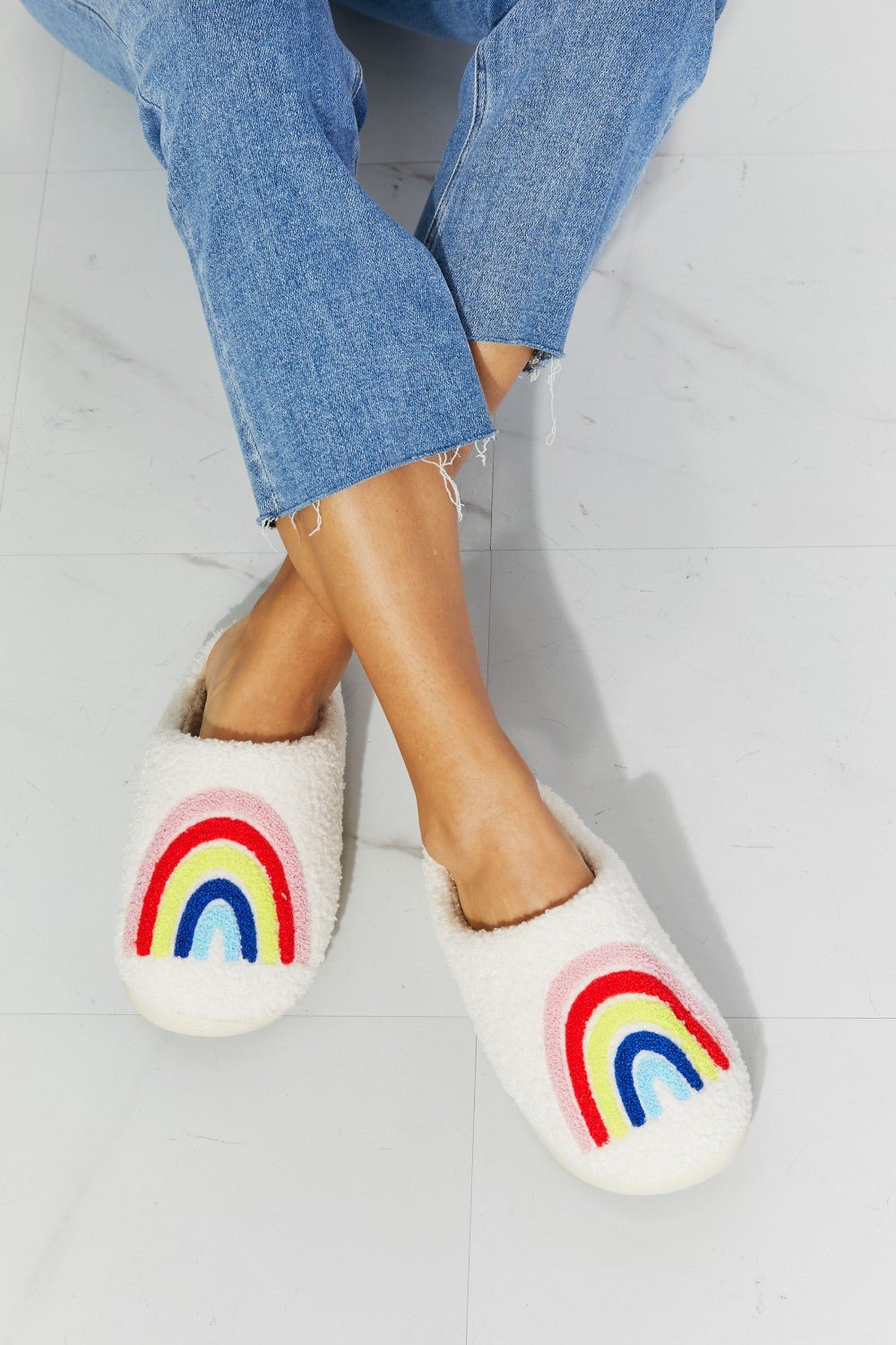 MelodyRainbow Plush Slipper