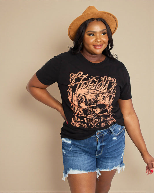 Black & Copper Howdy Rodeo Graphic Tee