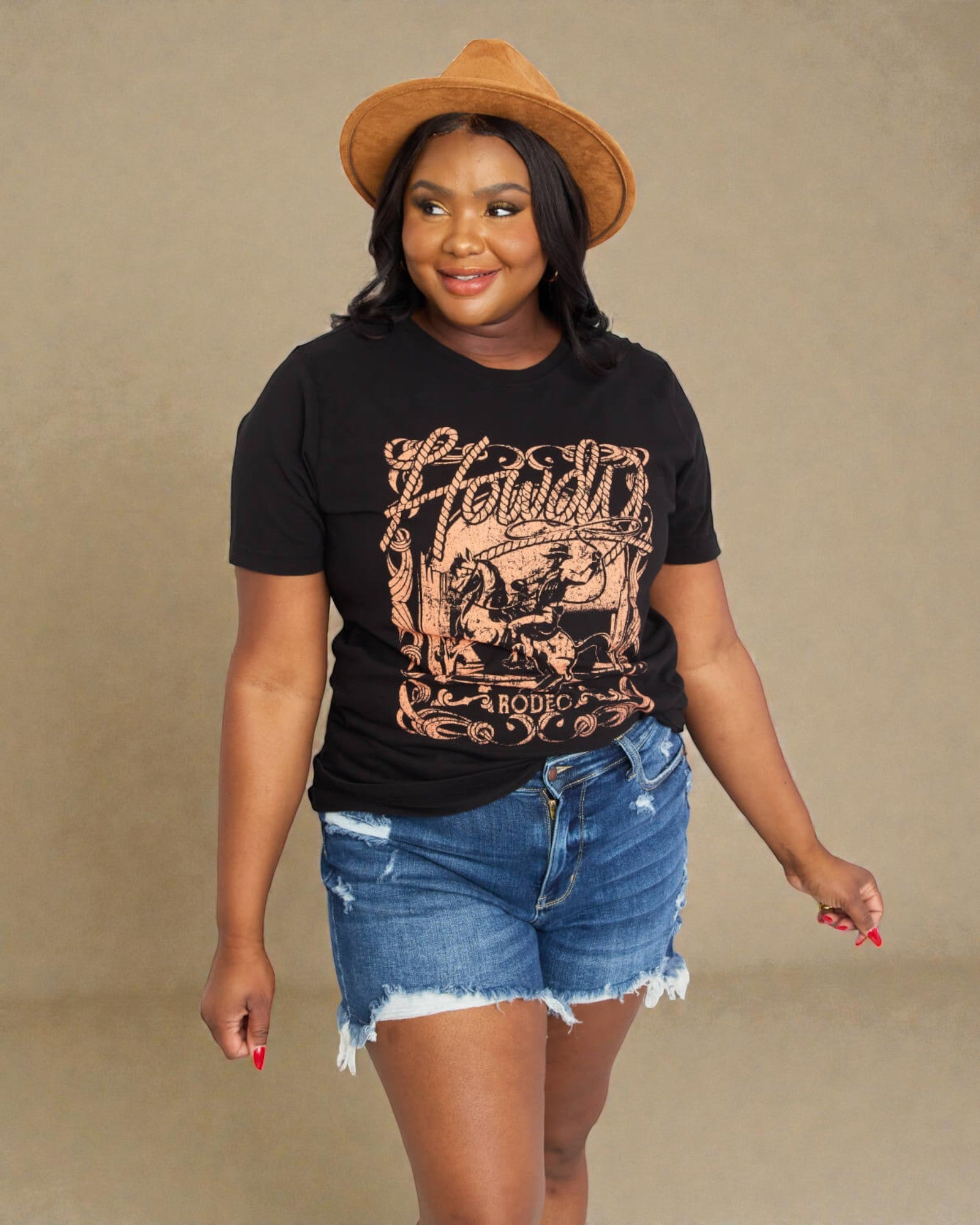 Black & Copper Howdy Rodeo Graphic Tee
