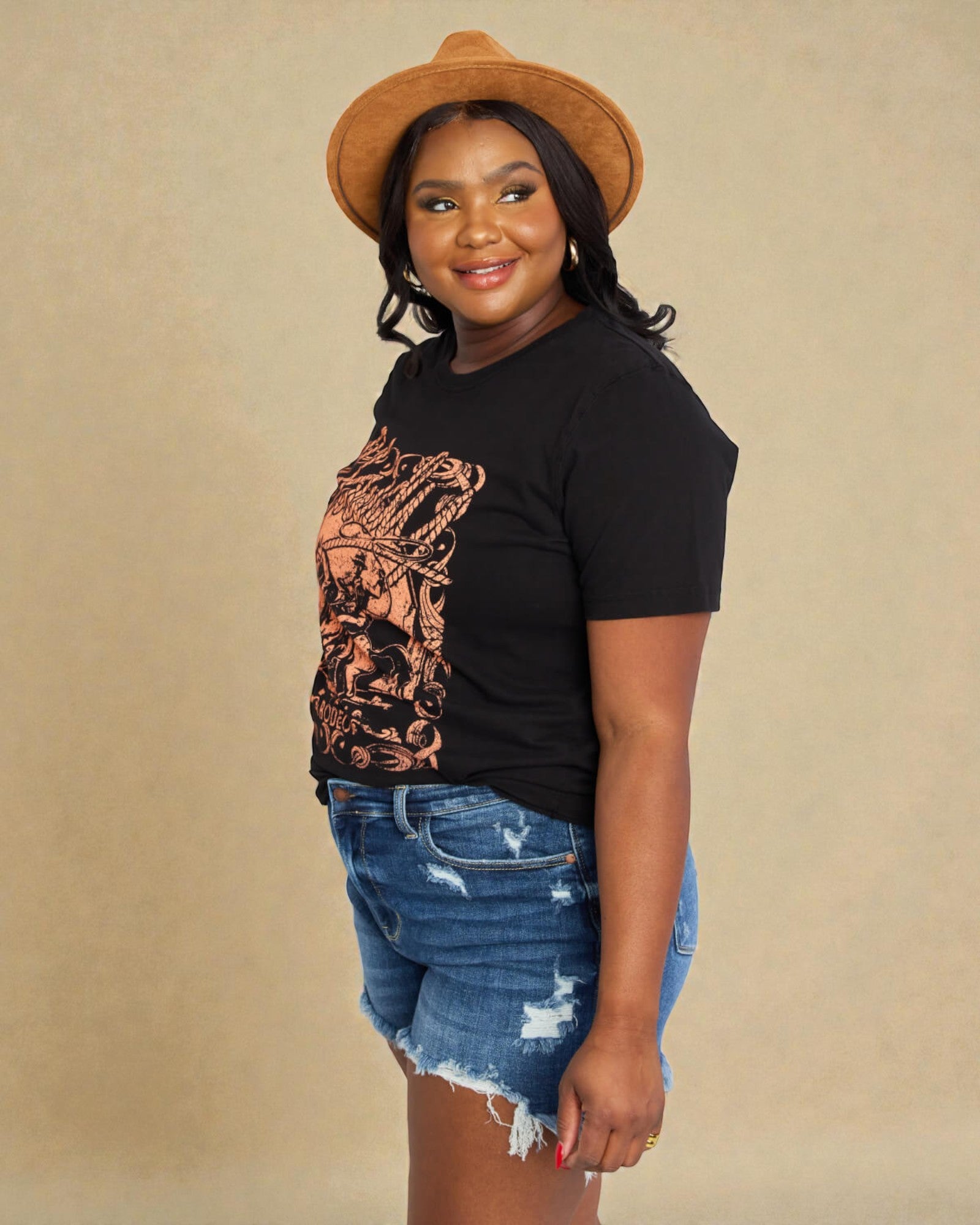 Black & Copper Howdy Rodeo Graphic Tee