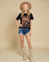 Black & Copper Howdy Rodeo Graphic Tee