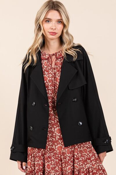 Mittoshop - Black Short Trench Coat