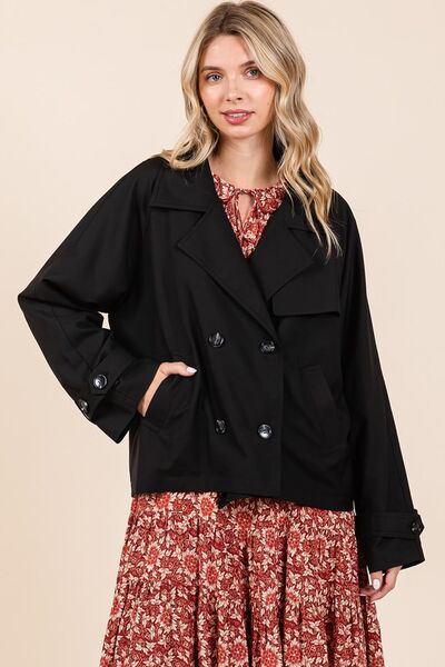 Mittoshop - Black Short Trench Coat