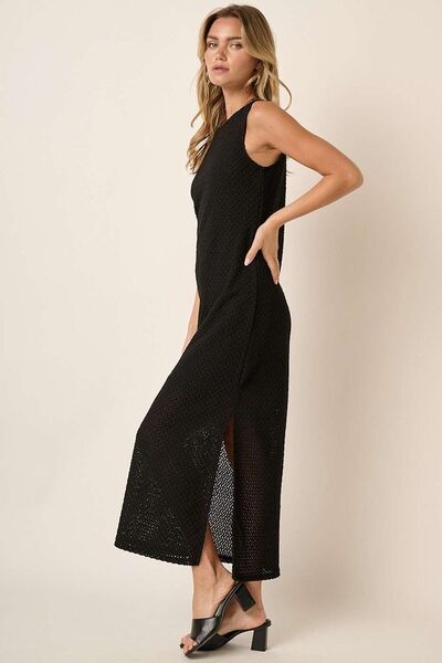Mittoshop - Black Sleeveless Maxi Dress