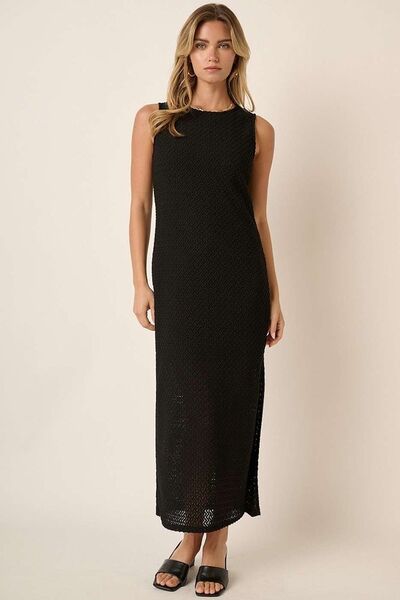 Mittoshop - Black Sleeveless Maxi Dress