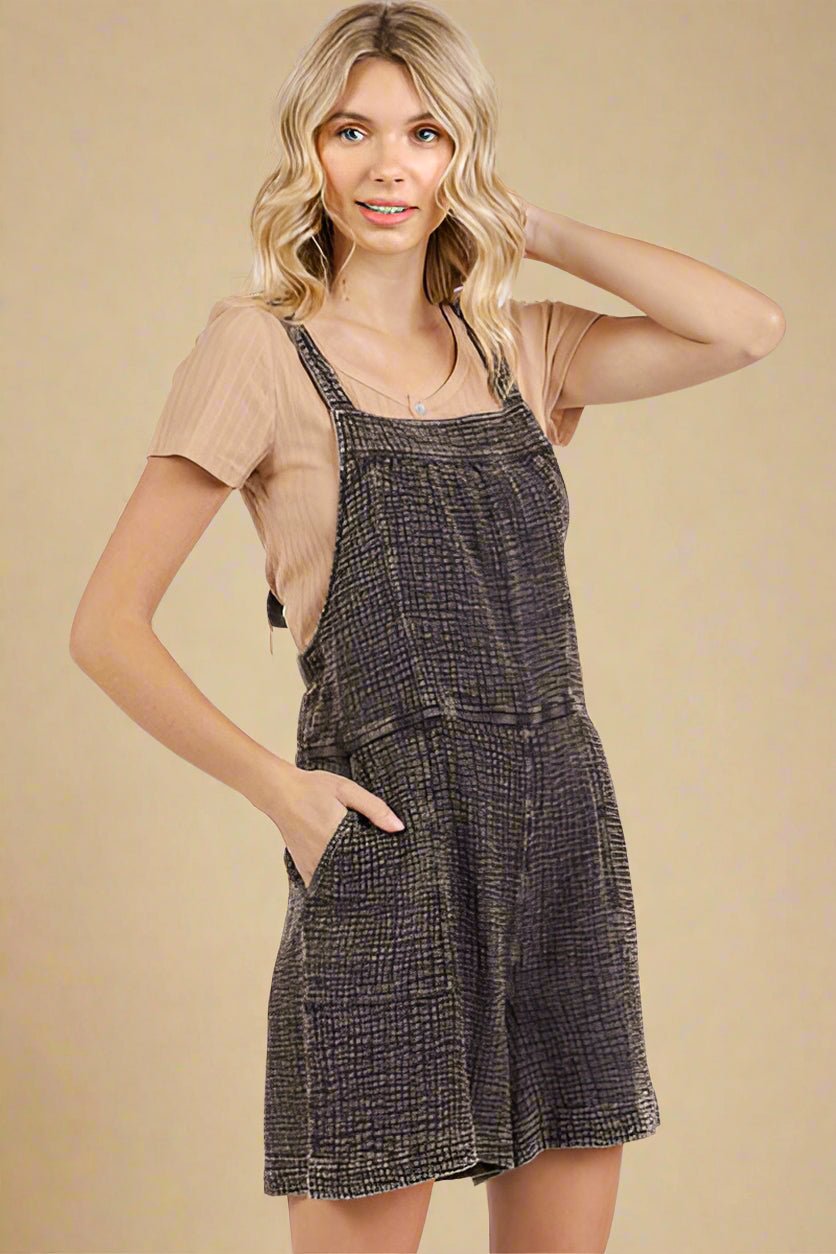 Mittoshop - Black Tie Back Cotton Shortalls