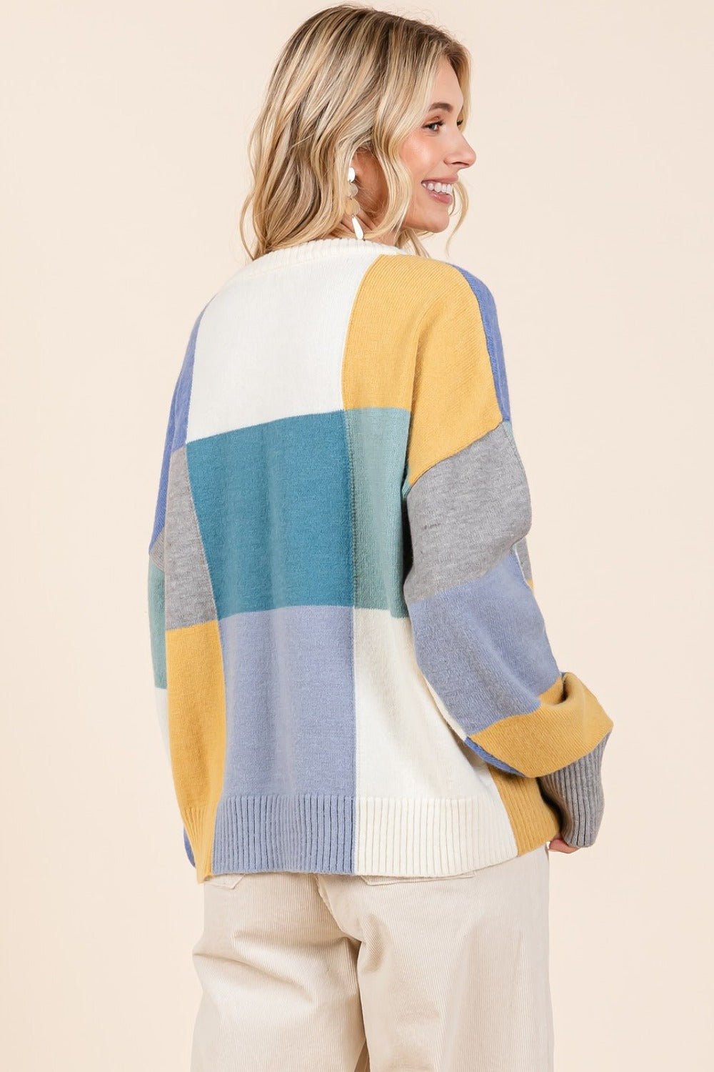 Mittoshop - Color Block Sweater in Seafoam