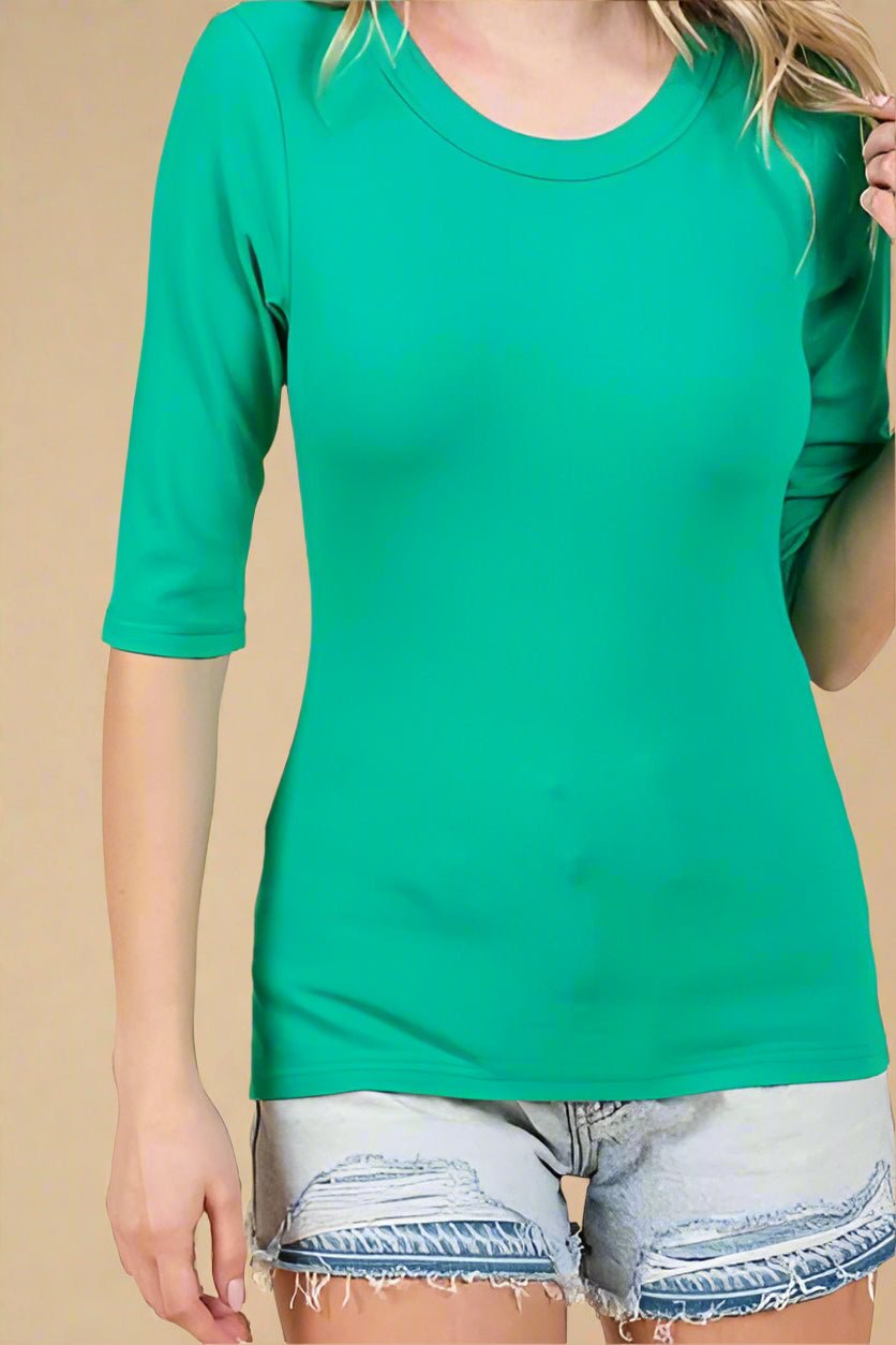 Mittoshop - Paris Green Half Sleeve T-Shirt