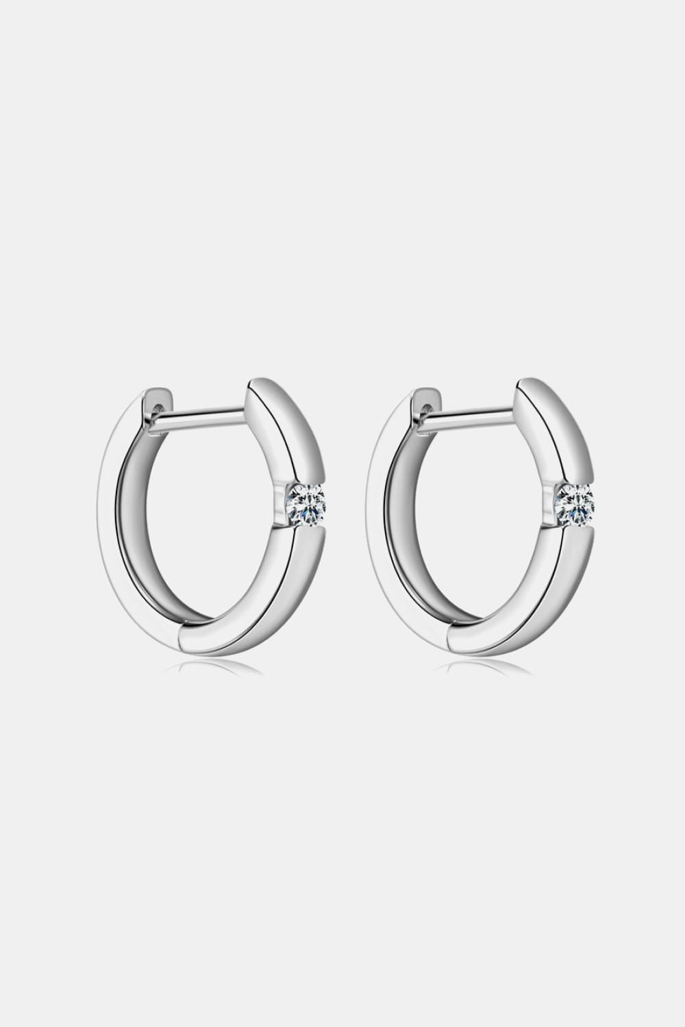 Moissanite Huggie EarringsEarringsBeach Rose Co.