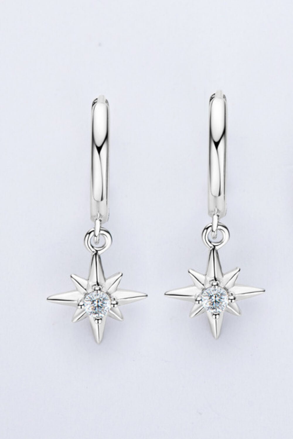 Moissanite Star Drop Huggie EarringsEarringsBeach Rose Co.