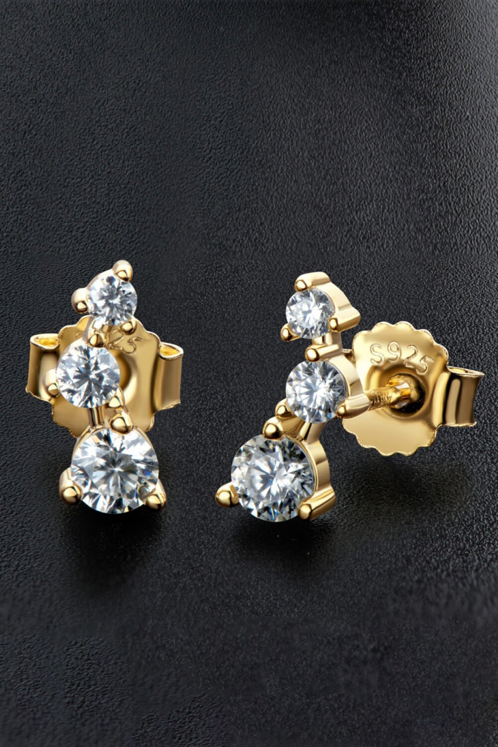 Moissanite Stud Crawler EarringsEarringsAdored